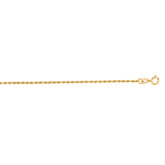 14K Gold 1.4Mm Diamond Cut Royal Rope Chain